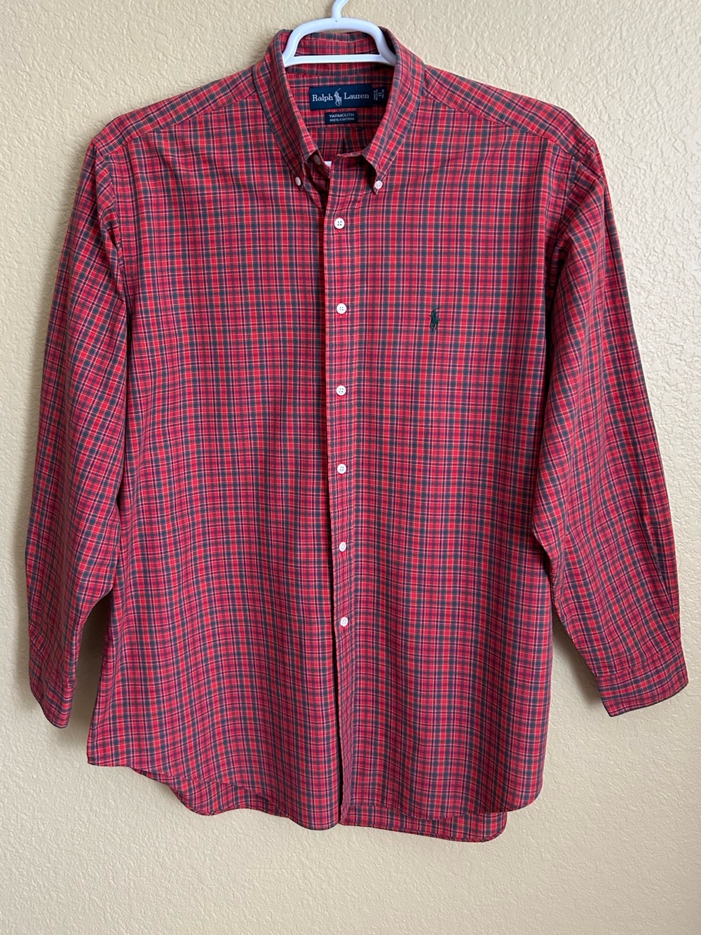 Ralph Lauren Yarmouth Plaid Long Sleeve Button Down Shirt